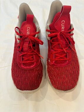 Under Armour Curry Flow 9 | Team Red & White | Men’s 9.5